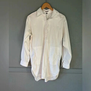 Adrienne Vittadini | white | pullover | collar | pocket | top | M